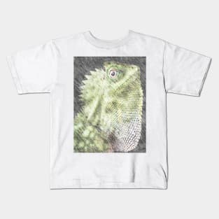 chameleon forest dragon Kids T-Shirt